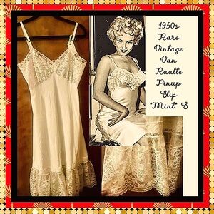 1950s Van Raalte Pinup Slip S *Mint*